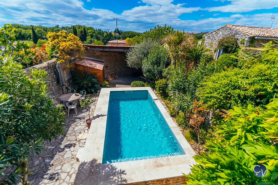 location vacances 6 personnes maison vigneronne collorgues uzes conciergerie des vallees piscine